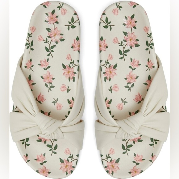 Draper James Stella Slide Sandal white in size 7 - Picture 3 of 16